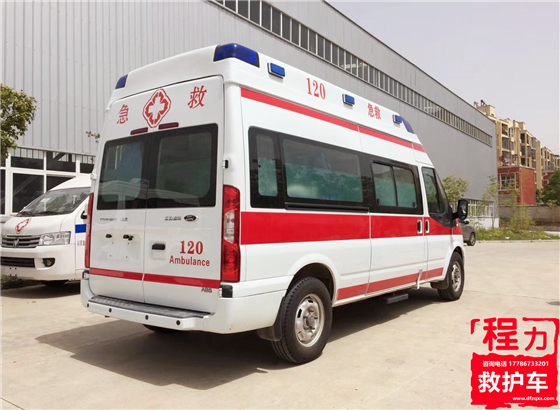 福特全顺新世代V348长轴救护车(钻石福星高顶）